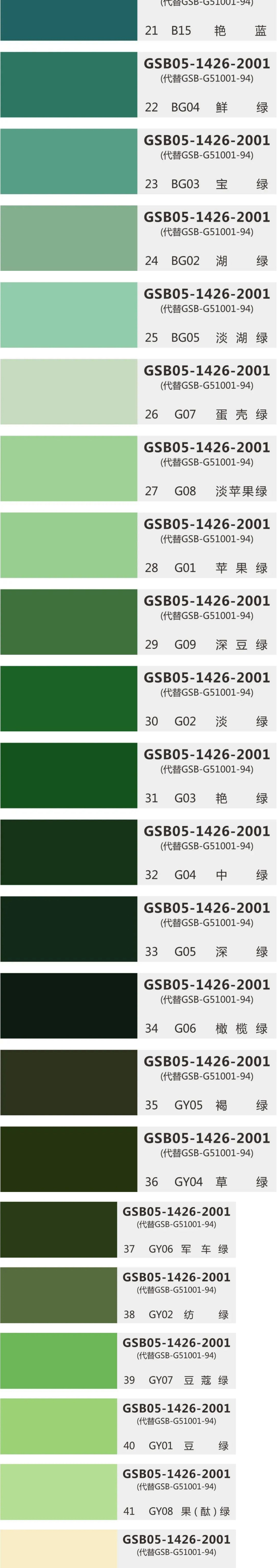 环氧地坪国标色卡GSB05-1426-2001（83色完整版）—电子收藏版_02.jpg